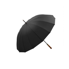 OLYCAT 復古木柄16骨抗風商務自動長雨傘