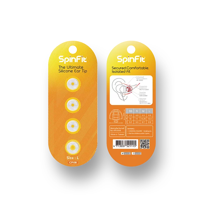 SpinFit CP100 (2nd Gen) 矽膠耳塞