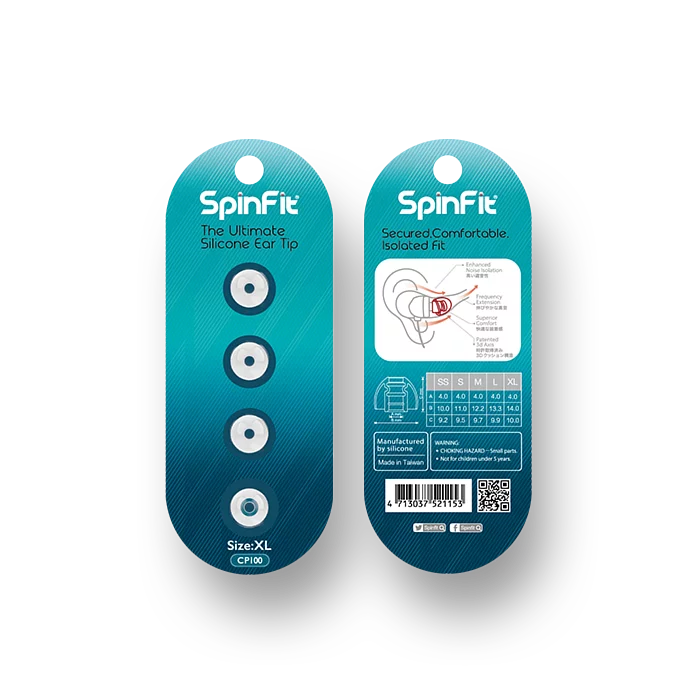 SpinFit CP100 (2nd Gen) 矽膠耳塞