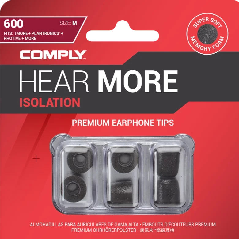 Comply™ Isolation T-600 入耳式記憶耳綿 (3 Pairs)