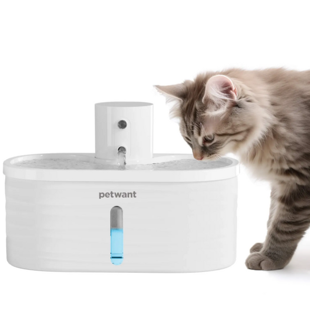 Petwant 2.5L 自動感應無線寵物飲水機