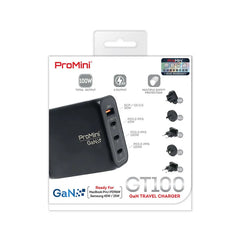 ProMini GT100 GaN 100W旅行快速充電器