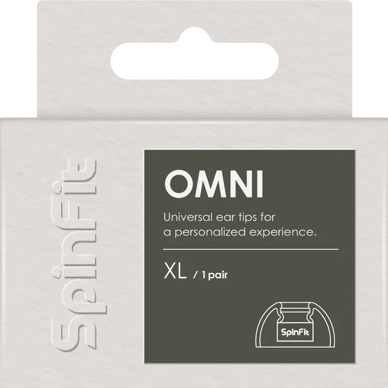 SpinFit OMNI 通用矽膠耳塞 (XL/L/M/MS/S/SS)