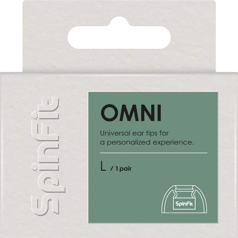 SpinFit OMNI 通用矽膠耳塞 (XL/L/M/MS/S/SS)
