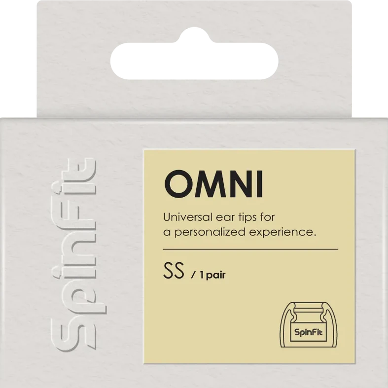 SpinFit OMNI 通用矽膠耳塞 (XL/L/M/MS/S/SS)