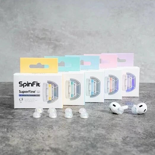 SpinFit SuperFine 通用矽膠耳塞 (適用於Apple Airpods Pro 第一及第二代)