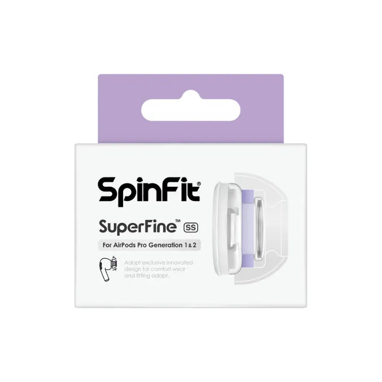 SpinFit SuperFine 通用矽膠耳塞 (適用於Apple Airpods Pro 第一及第二代)