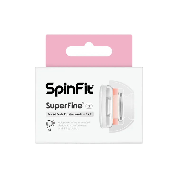 SpinFit SuperFine 通用矽膠耳塞 (適用於Apple Airpods Pro 第一及第二代)