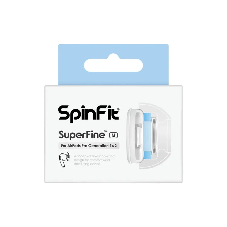 SpinFit SuperFine 通用矽膠耳塞 (適用於Apple Airpods Pro 第一及第二代)