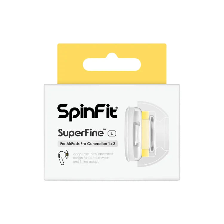 SpinFit SuperFine 通用矽膠耳塞 (適用於Apple Airpods Pro 第一及第二代)
