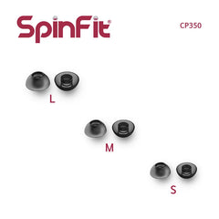 SpinFit CP350 (2對) 專利設計矽膠耳塞 (S/M/L)