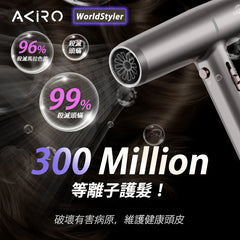 Akiro WorldStyler 全球電壓高速護髮風筒 - 日本/台灣適用