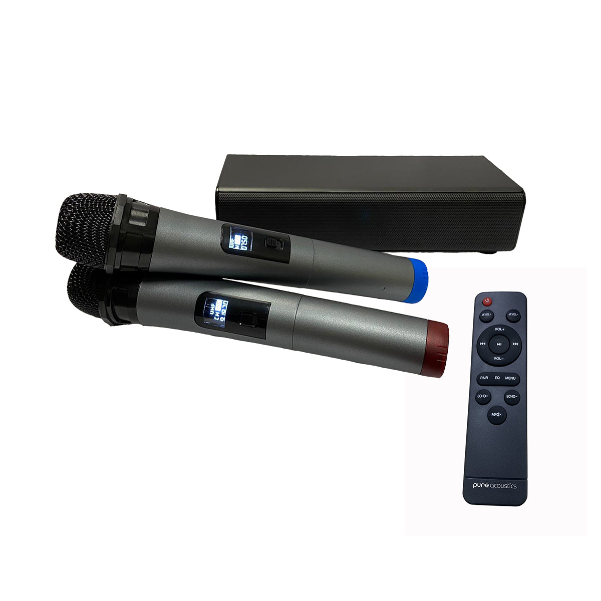 Pure Acoustics SingBar 便攜式卡啦 OK 藍牙喇叭 (配備遙控器及雙卡拉OK麥克風)