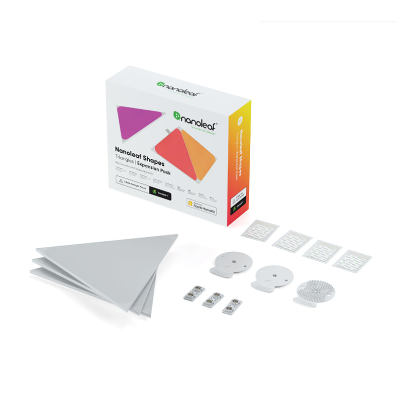 Nanoleaf Shapes Triangle Smarter Kit 智能照明燈板 (3 塊裝) 擴充套件