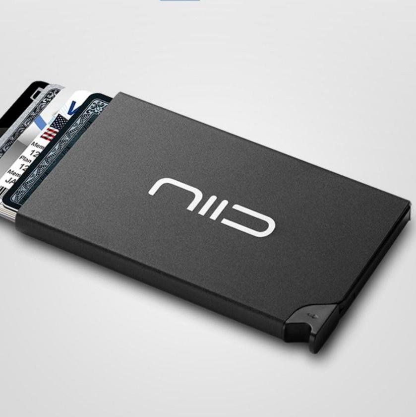 NIID RFID 鋁合金超輕薄卡盒 - 買一送一