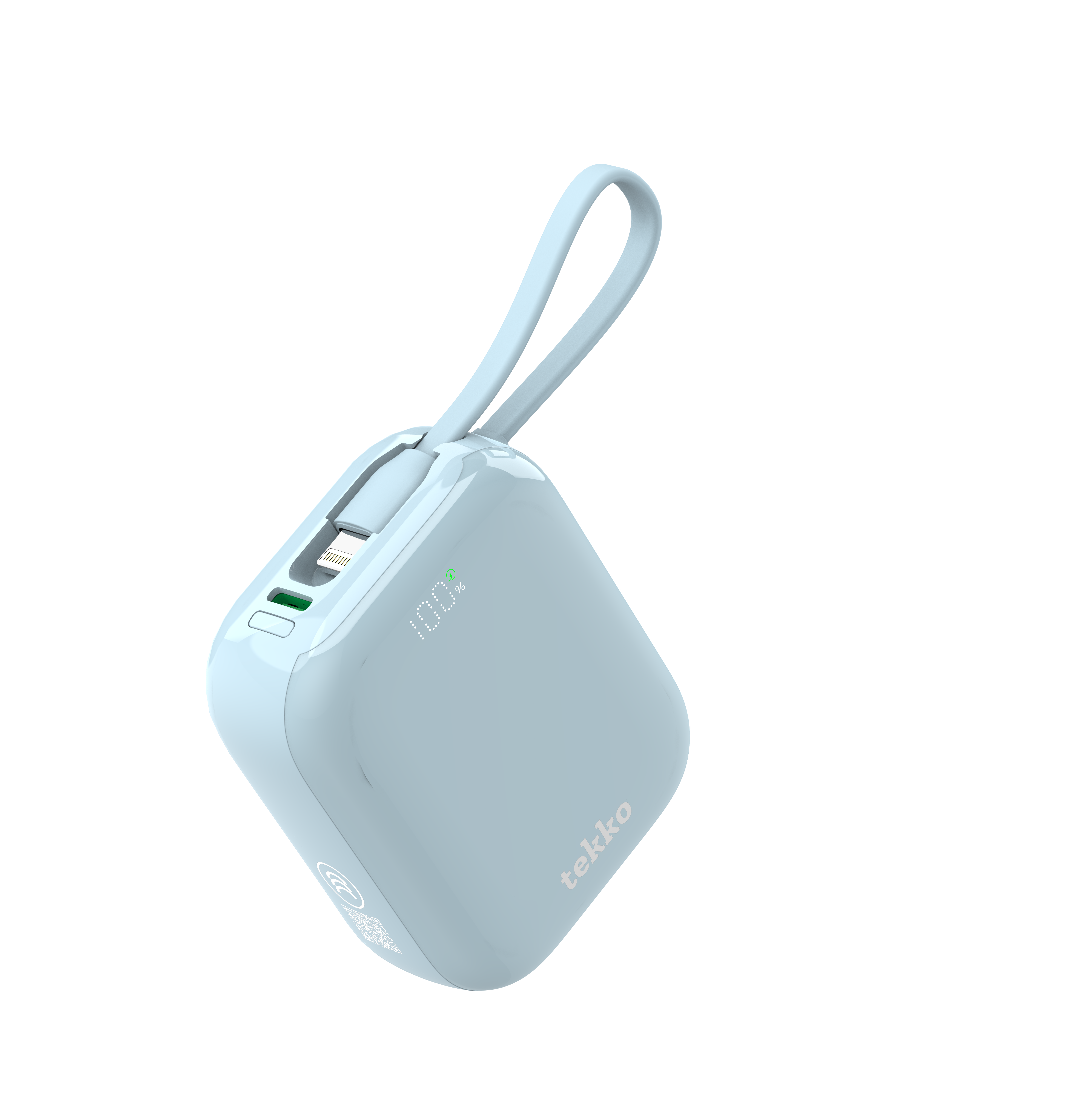 Tekko SSB-Nano CL10 迷你自帶雙線半固態行動電源  (3C認證附有QR-Code追溯碼)