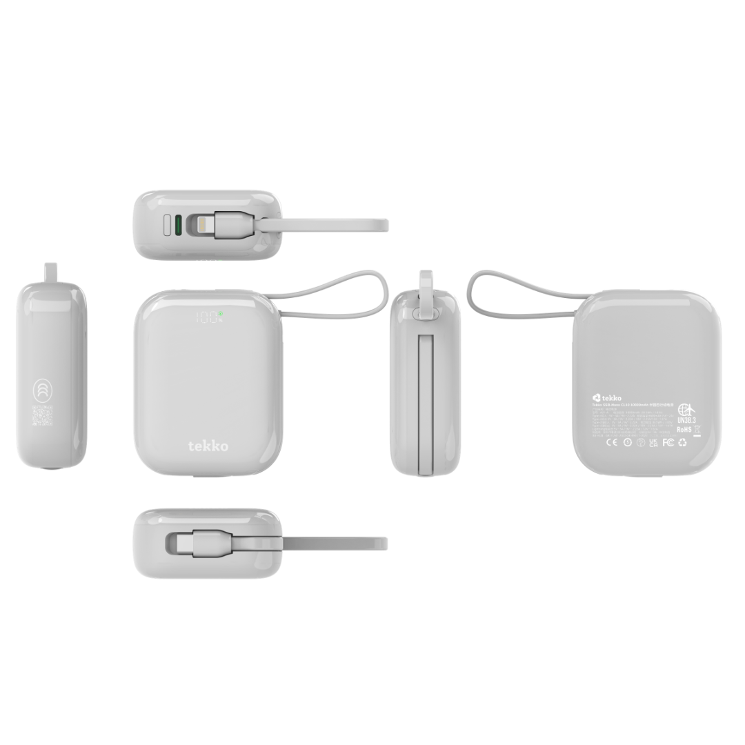 Tekko SSB-Nano CL10 迷你自帶雙線半固態行動電源  (3C認證附有QR-Code追溯碼)