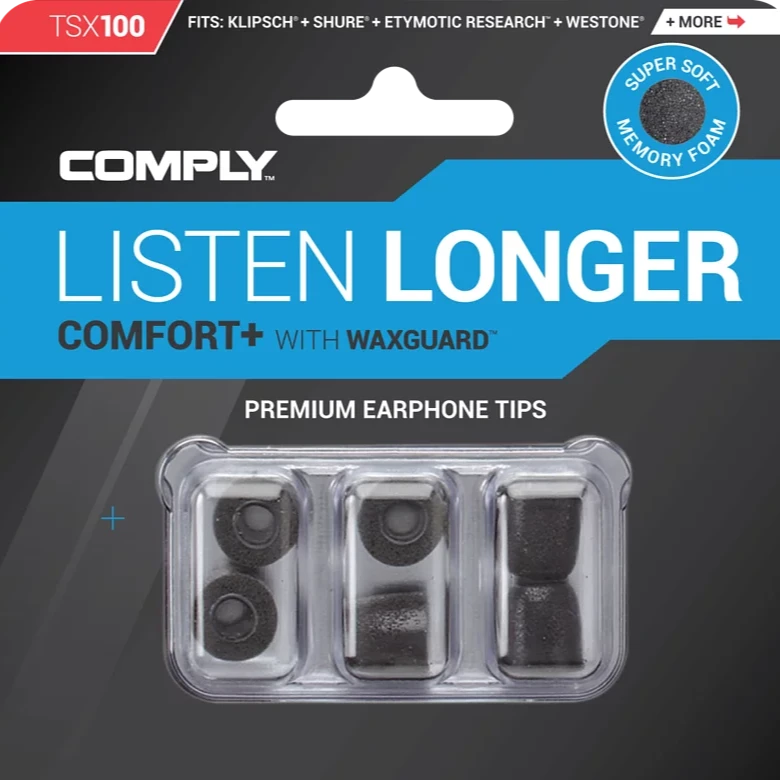 Comply™ Isolation Tsx-100 入耳式記憶耳綿 (3 Pairs)