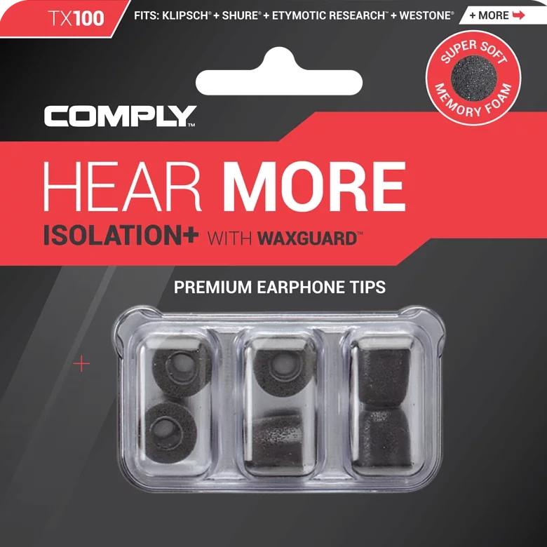 Comply™ Isolation TX-100 入耳式記憶耳綿 (3 Pairs)