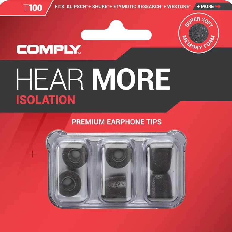 Comply™ Isolation T-100 入耳式記憶耳綿 (3 Pairs)