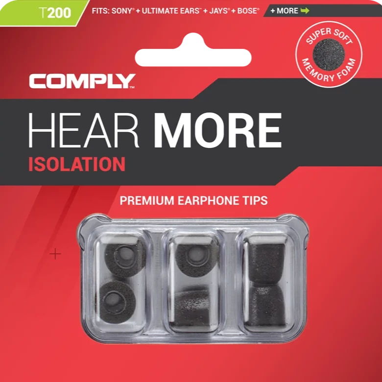 Comply™ Isolation T-200 入耳式記憶耳綿 (3 Pairs)