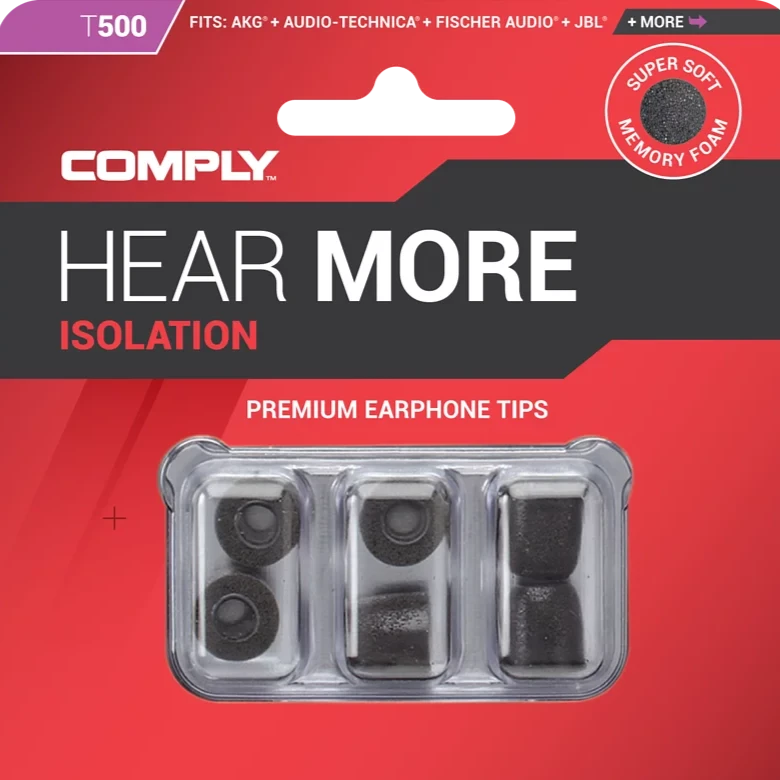 Comply™ Isolation T-500 入耳式記憶耳綿 (3 Pairs)