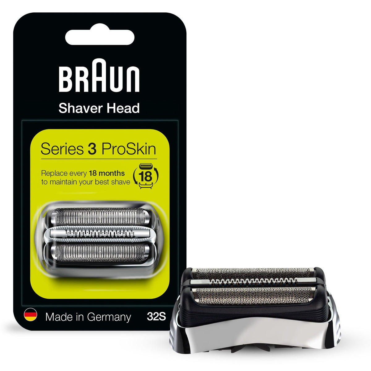 BRAUN 百靈 32S 網膜刀替換套裝 (銀色)